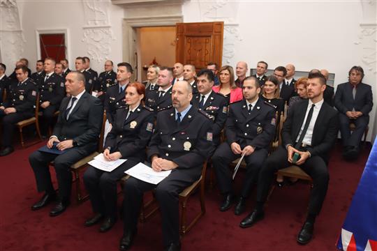 Ocenění získali členové Policie ČR i velitel Městské policie Vyškov