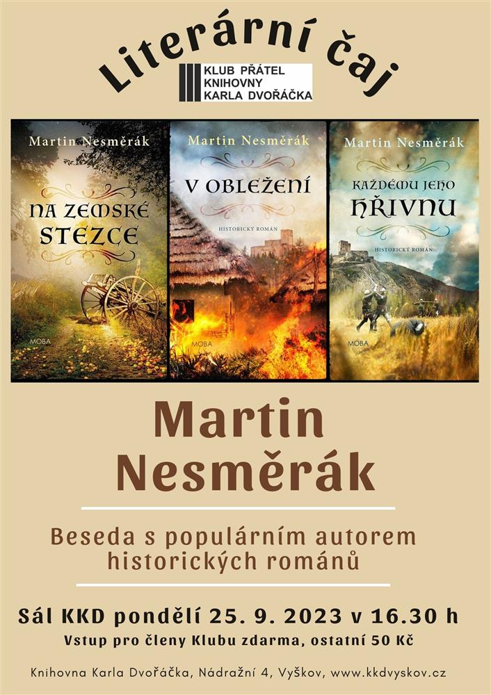 Literární čaj s Martinem Nesměrákem