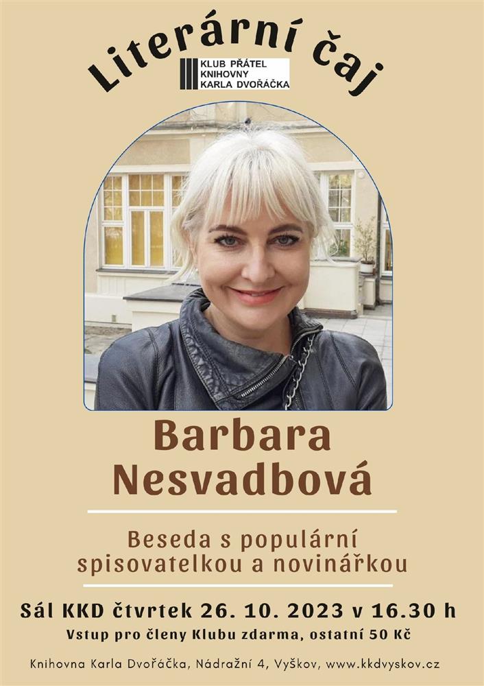 Literární čaj s Barbarou Nesvadbovou