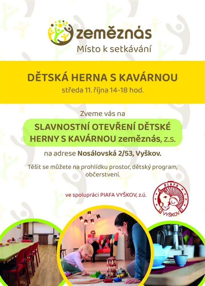Slavnostní otevření dětské herny s kavárnou