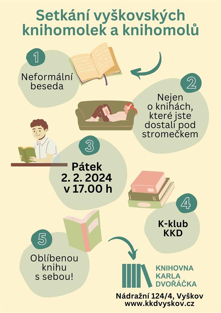Setkání knihomolek a knihomolů z Vyškova a okolí
