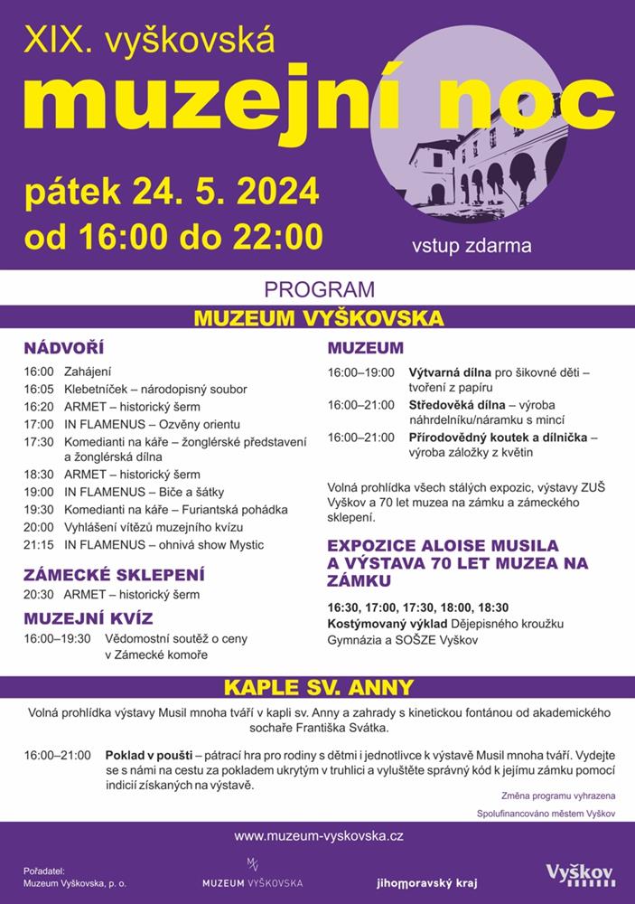 XIX. vyškovská muzejní noc