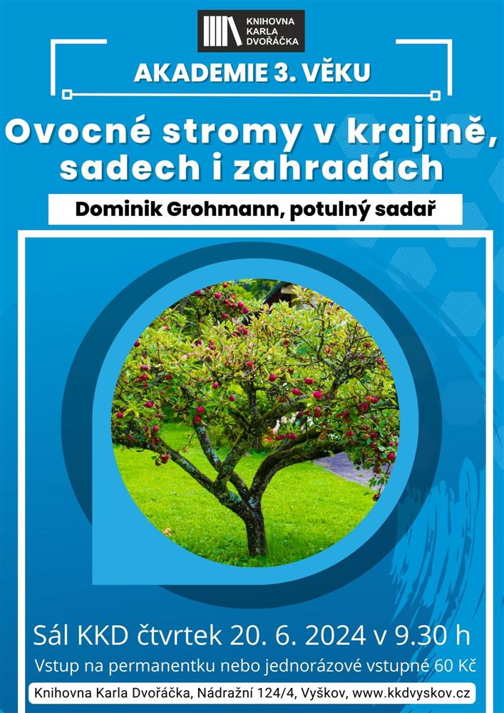 Ovocné stromy v krajině, sadech i zahradách