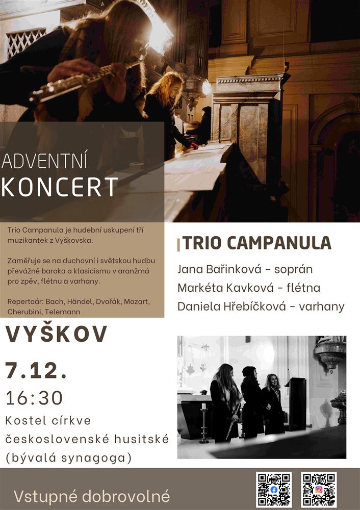 Trio Campanula - adventní koncert duchovní hudby