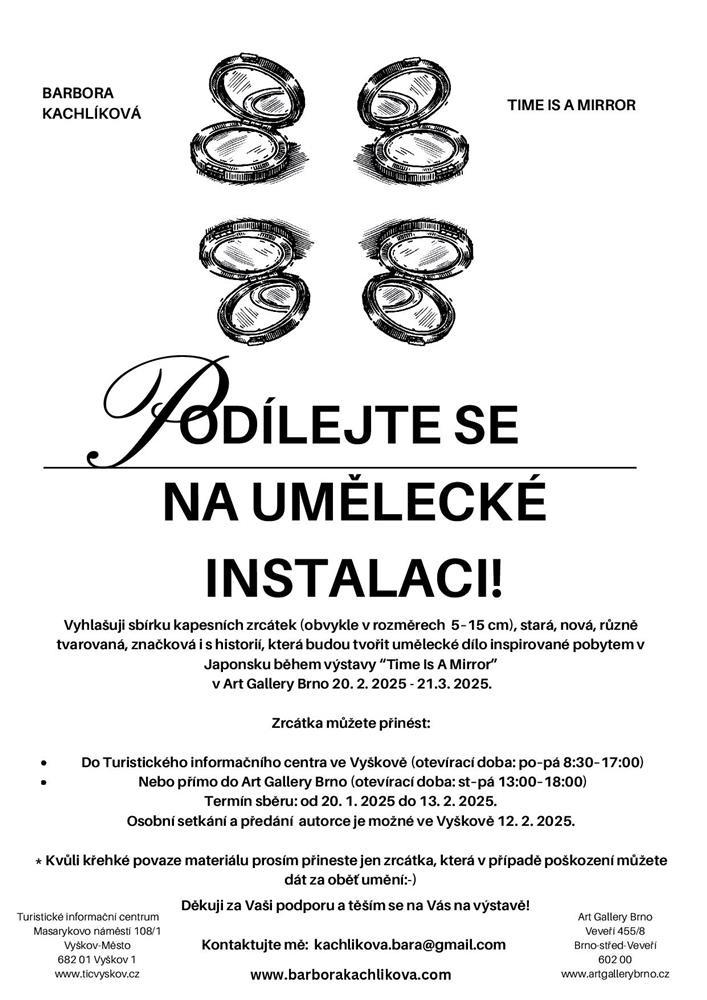 Podílejte se na umělecké instalaci!