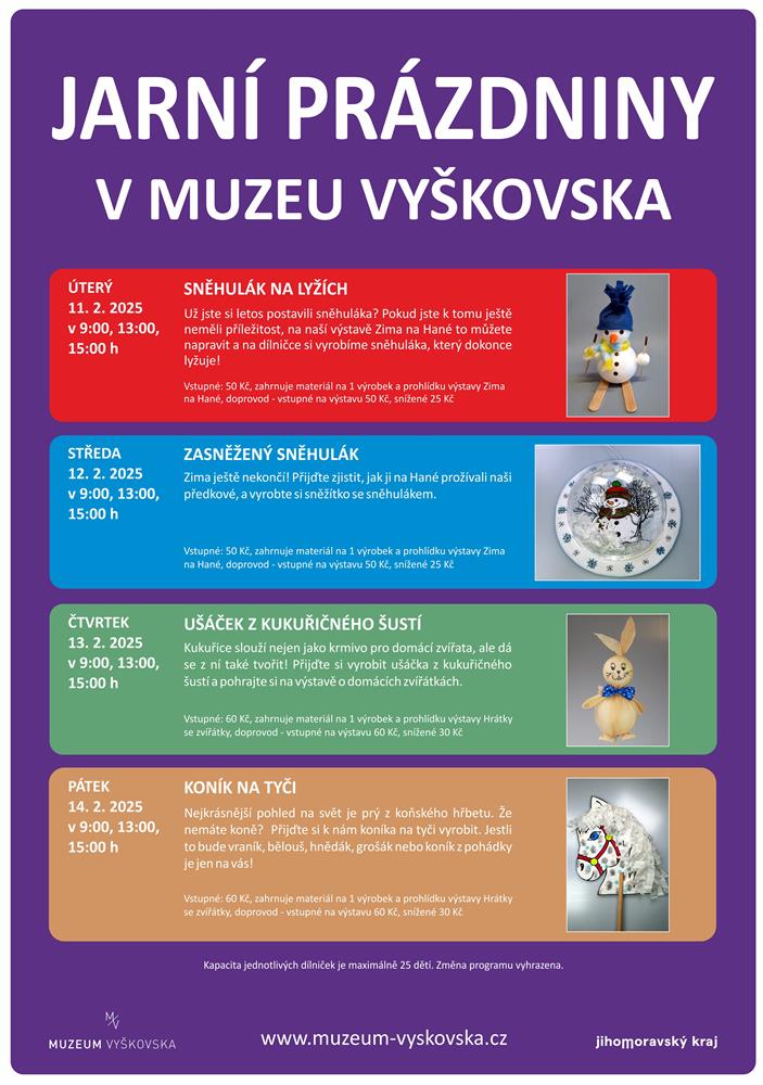 Jarní prázdniny v Muzeu Vyškovska