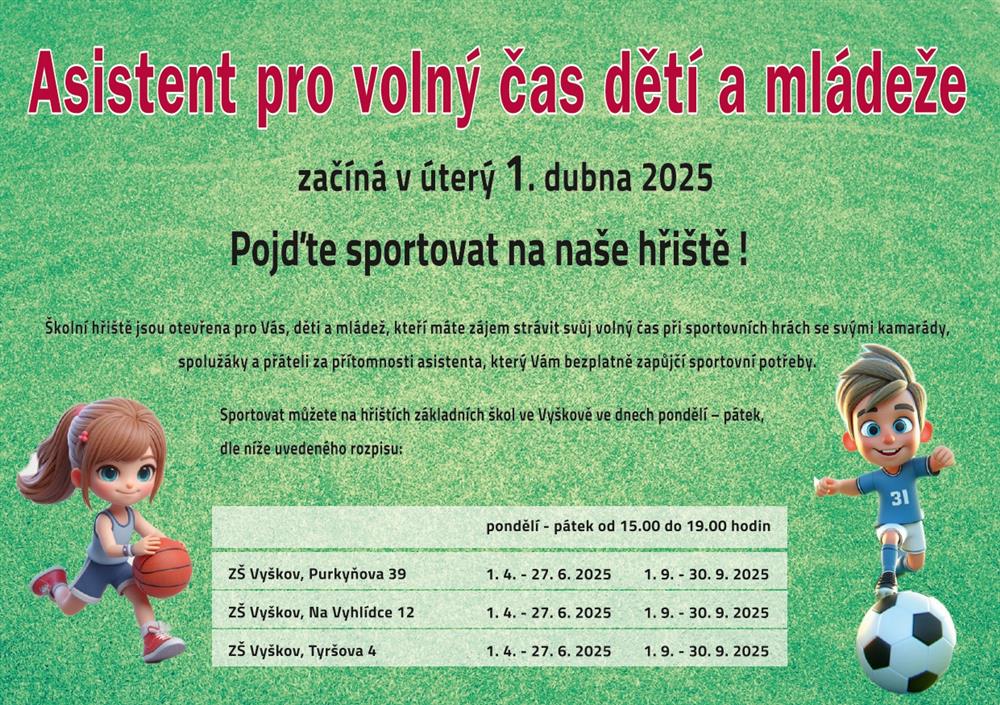 Asistent pro volný čas dětí a mládeže