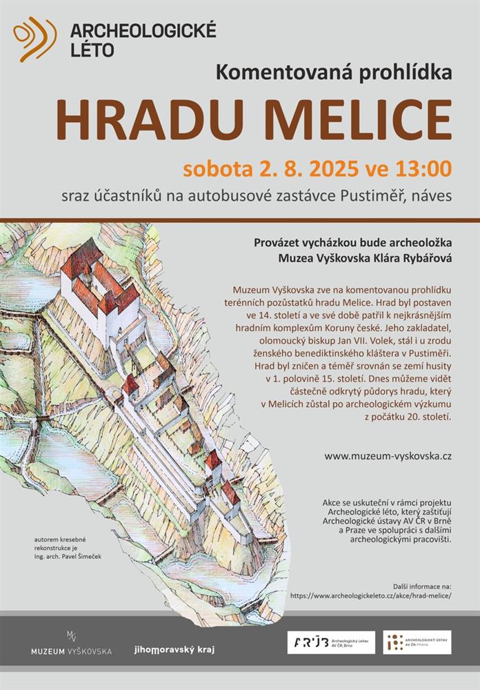 Archeologické léto - prohlídka hradu Melice