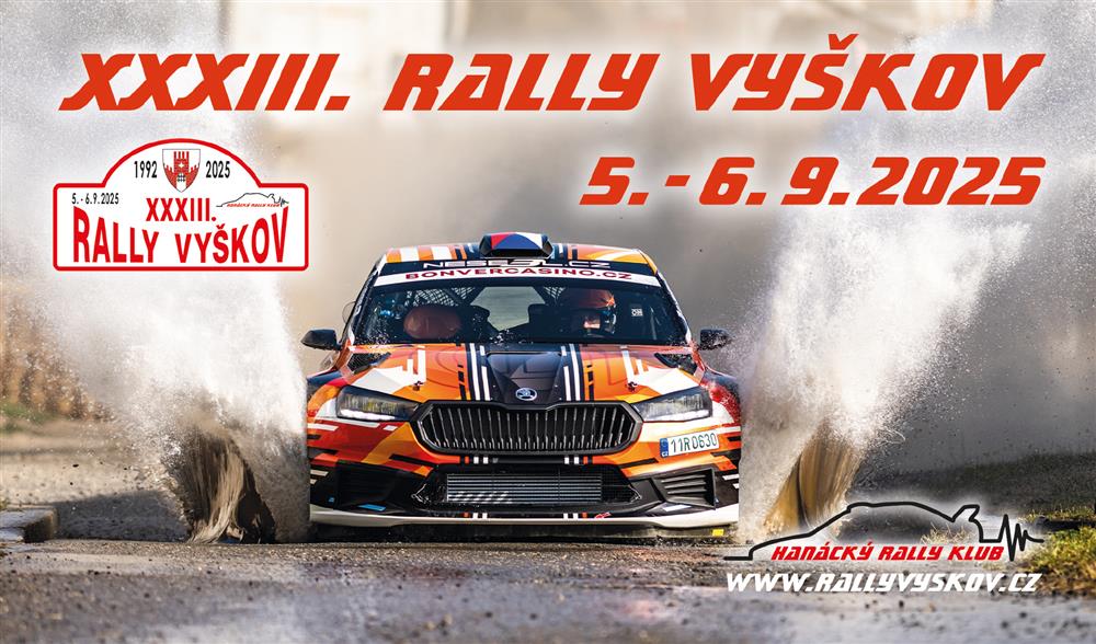 XXXIII. Rally Vyškov 2025