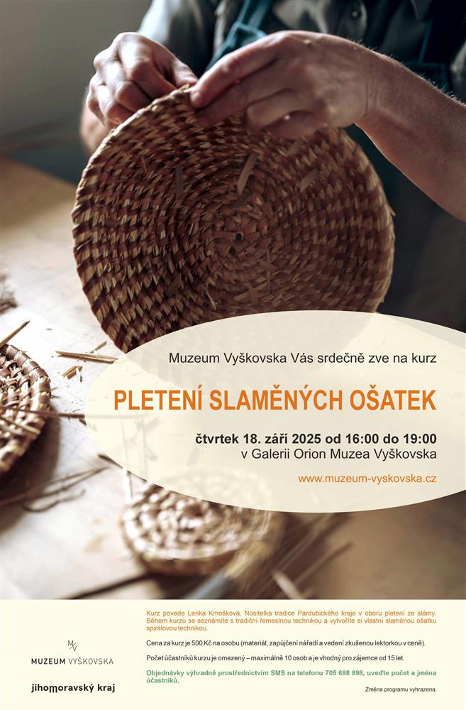 Kurz pletení slaměných ošatek