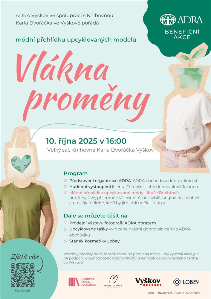 Vlákna proměny, benefiční módní přehlídka