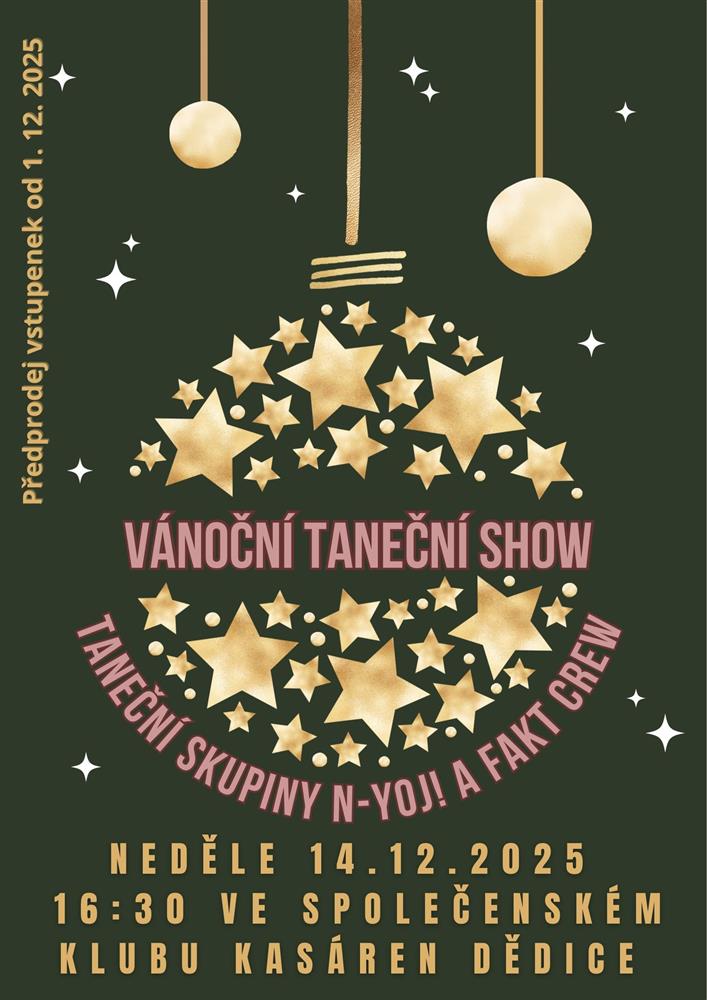 Vánoční taneční show taneční skupiny N-YOJ a Fakt Crew