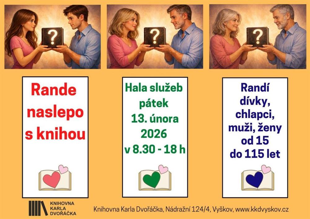 Rande naslepo s knihou
