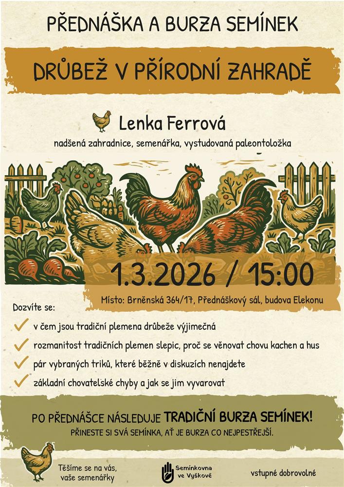 Přednáška a burza semínek