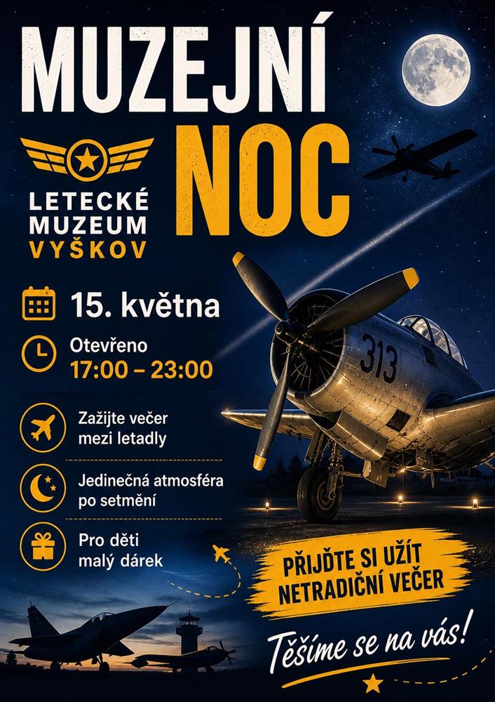 Muzejní noc - letecké muzeum