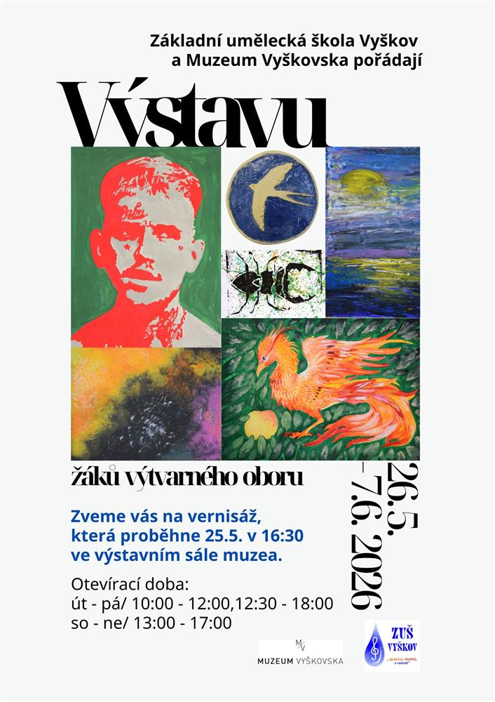 Výstava prací žáků výtvarného oboru
