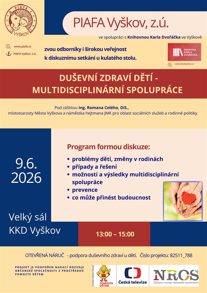 Duševní zdraví dětí - náruč podpory