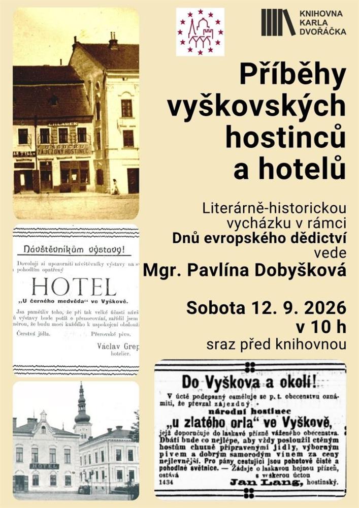 Dny evropského dědictví: Příběhy vyškovských hostinců a hotelů