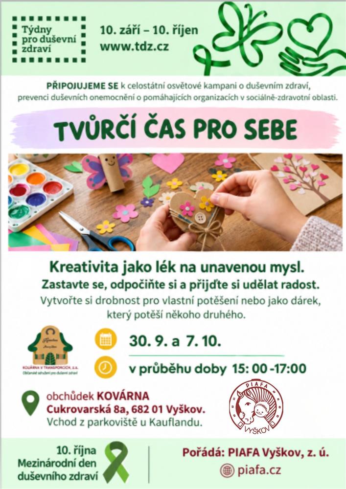 Tvůrčí čas pro sebe - Týdny pro duševní zdraví