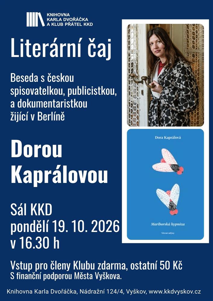 Literární čaj s Dorou Kaprálovou