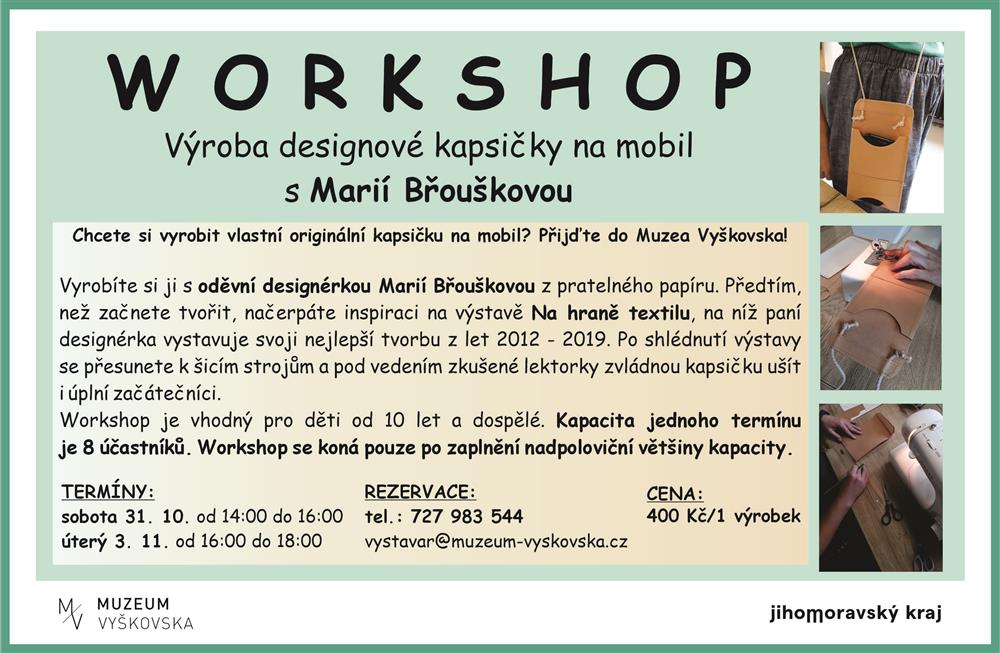 Na hraně textilu - oděvní WORKSHOP