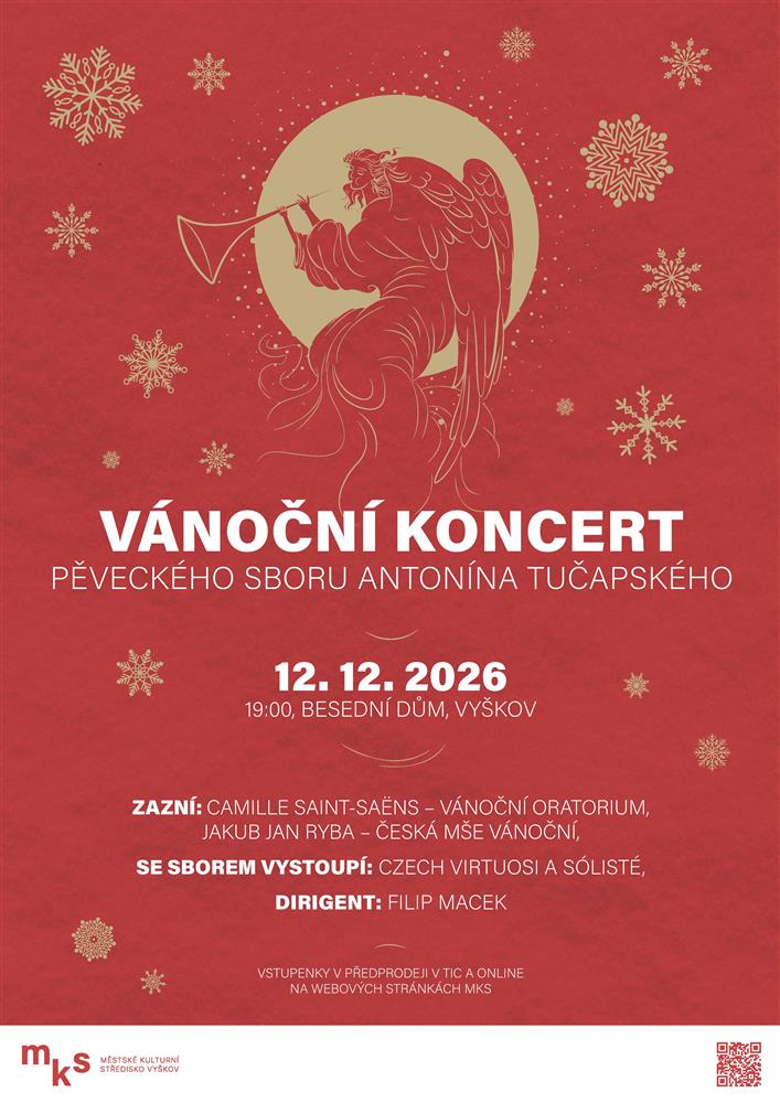 Vánoční koncert Pěveckého sboru Antonína Tučapského