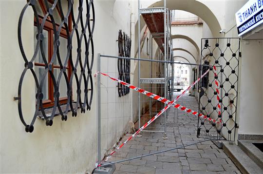Radnická ulice: omezený přístup na Masarykovo náměstí