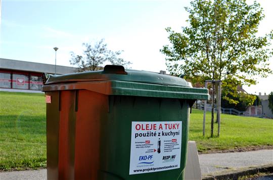 Sbírat použité oleje a tuky z domácností půjde na dalších osmnácti místech